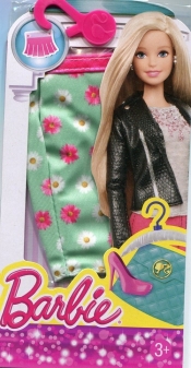Barbie Ubranko spódniczka dla Barbie zielona w kwiatki