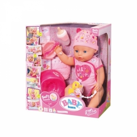 Baby Born: Lalka interaktywna Soft Touch - dziewczynka (824368)
