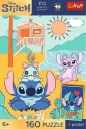 Puzzle 160 Stitch na fali + plakat TREFL