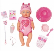 Baby Born: Lalka interaktywna Soft Touch - dziewczynka (824368)