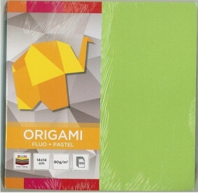 Origami - papier Fluo+Pastel, 14x14cm/100k