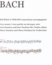 Sei Solo A Violino Johann Sebastian Bach - Opracowanie zbiorowe
