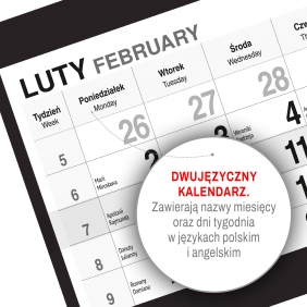 Kalendarz 2026 Trójdzielny - Bukiet