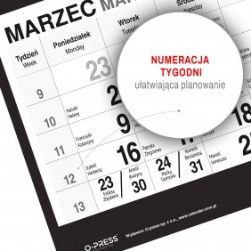 Kalendarz 2026 Trójdzielny - Bukiet