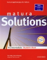 Matura Solutions Student's Book + CD Pre Intermediate. Kurs Falla Tim, Davies Paul, Wieruszewska Małgorzata
