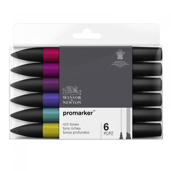 Zestaw pisaków Promarker Winsor & Newton Rich Tones 6 kolorów