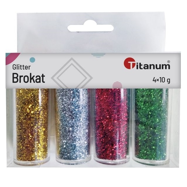 Brokat Titanum, 4 kolory x 10g (1004PX)