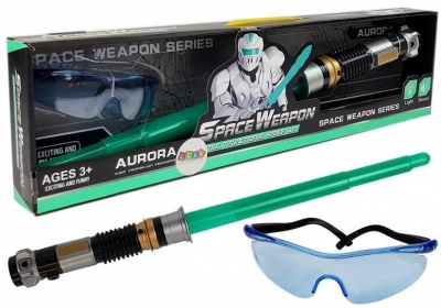 <img src='https://webimage.pl/pics/369/4/d5903802454369.jpg' style='height:440px' /> Miecz świetlny turkusowy + okularty