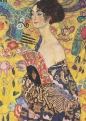 Puzzle 1000: Art 10 - Gustav Klimt - Dama z wachlarzem