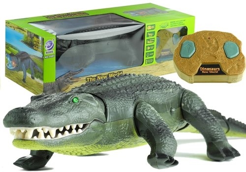 Zdalnie sterowany aligator duży zielony