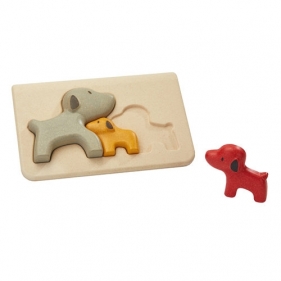 Drewniane puzzle - pieski (PLTO-4636)
