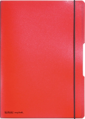 Notatnik my.book Flex A4/2x40k linia, kratka - czerwony (11361433)