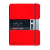 Notatnik my.book Flex A4/2x40k linia, kratka - czerwony (11361433)