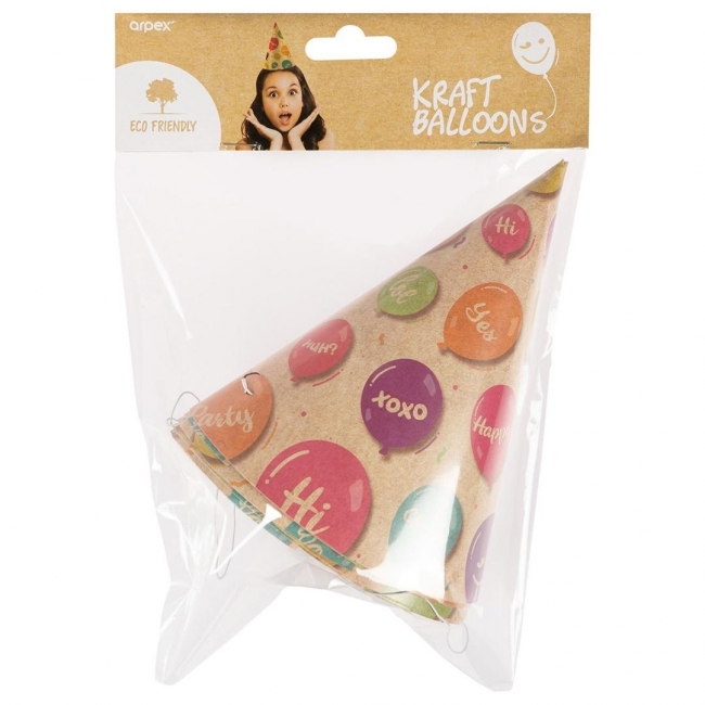 <img src='https://webimage.pl/pics/370/3/d5902934213370.jpg' style='height:440px' /> Czapeczki Kraft Balloons 6szt
