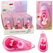 Korektor w taśmie myszka różowy 8mm x 6m MIX