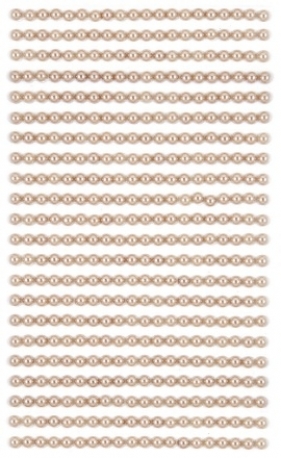 Perełki samoprzylepne 4 mm, 440 szt. beige (GRPE-023)