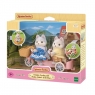 Pieski Husky na rowerze zestaw z figurkami Sylvanian Families