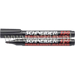 Marker permanentny Schneider Maxx 130, okrągły, 1-3 mm,czarny SR113001