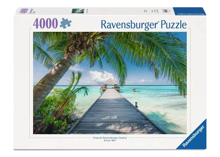 Ravensburger, Puzzle Wymarzona plaża na Malediwach - 4000 el.