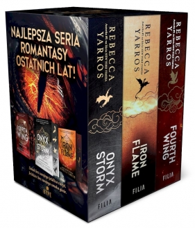 Pakiet: Fourth Wing. Czwarte Skrzydło. Edycja specjalna / Iron Flame. Żelazny płomień / Onyx Storm. - Rebecca Yarros