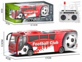 Autobus piłkarski R/C czerwony