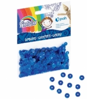 Confetti cekiny Fiorello, kółko - niebieskie