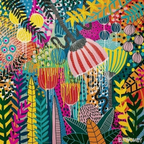 Heye, Puzzle 1000: Flowery - Kwitnące kwiaty (30037) - Bernadette Twomey