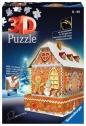 Ravensburger, Puzzle 3D: Piernikowa Chatka nocą (11237)