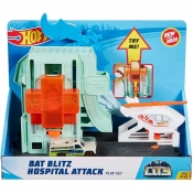 Hot Wheels City: Zestaw tematyczny - Atak nietoperza na szpital (FNB05/GJK90)