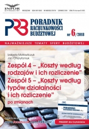 Zespół 4- Koszty według rodzajów i ich rozliczenie.Zespół 5 - Koszty według typu działalności i ich
