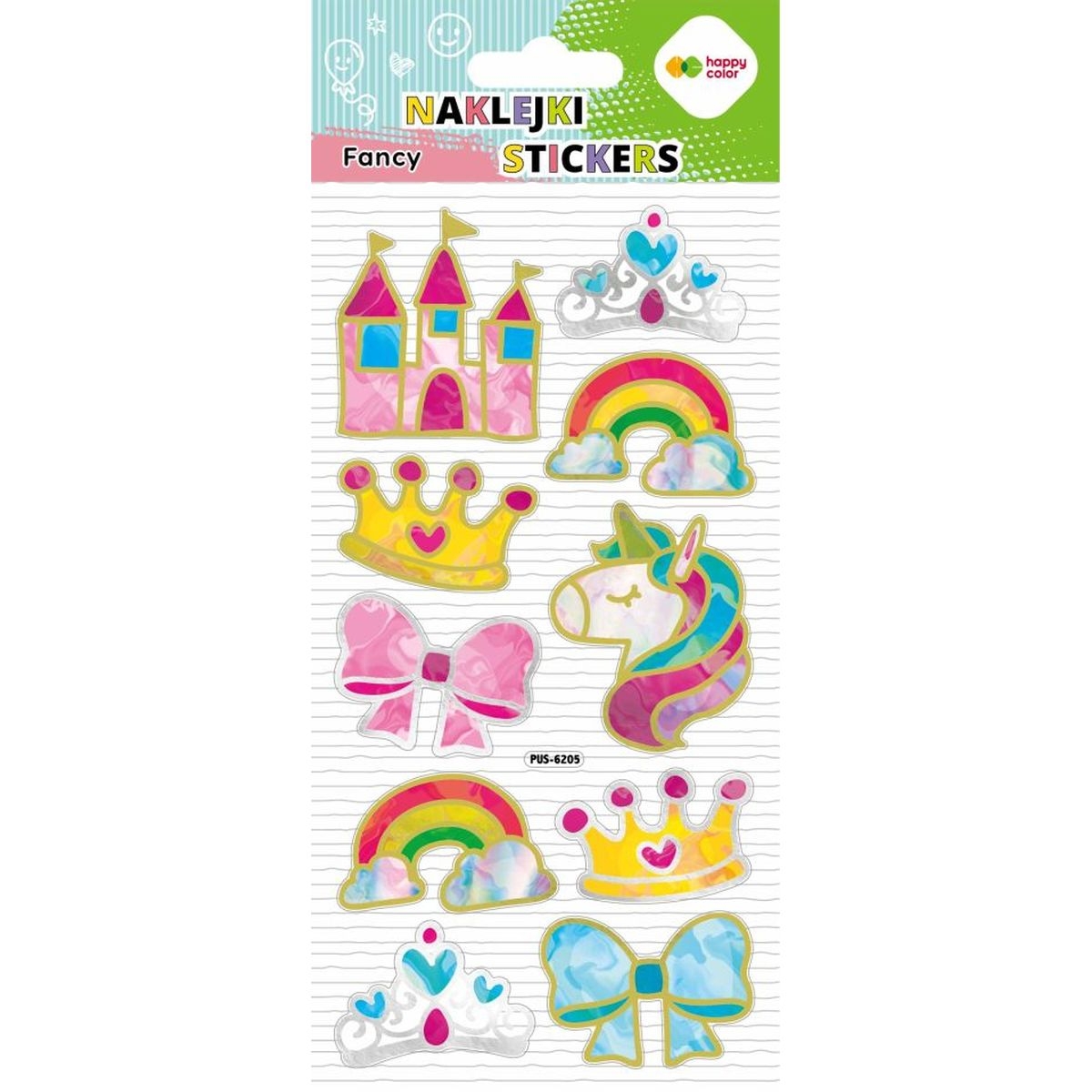 <img src='https://webimage.pl/pics/371/5/d5902979035371_1.jpg' style='height:440px' /> Naklejki 3D Fancy - Pink Princess, 90x210 mm, Happy Color