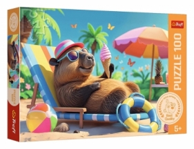 Puzzle 100 Relaks w stylu Kapibary