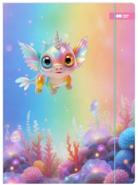 Teczka kartonowa z gumką UV 24x31cm Aqua Cuties - Candy