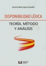 Disponibilidad lexica Teoria, metodo y analisis Gonzalez Antonio Maria Lopez