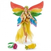 Figurki Zestaw Tęczowy elf Meena z wiewiórką (SLH-41437)