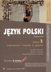 Język polski 1 Literatura i nauka o języku podręcznik do pracy w domu