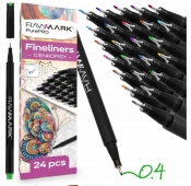 Cienkopisy 0.4mm 24 kolory