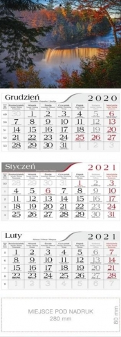 Kalendarz 2021 Trójdzielny Michigan CRUX