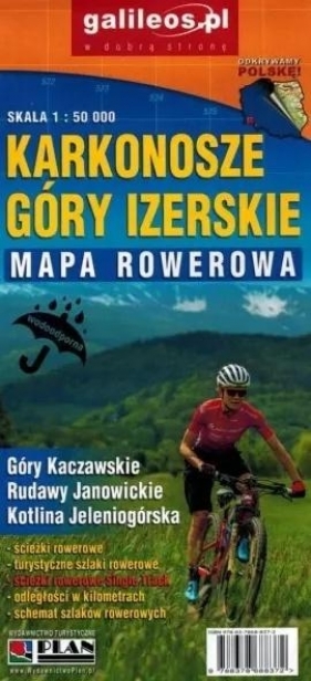 Mapa rowerowa - Karkonosze, Góry Izerskie 1:50 000 - Opracowanie zbiorowe