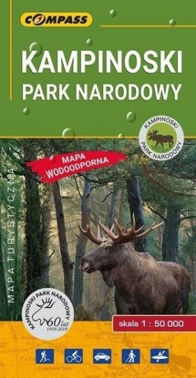 Kampinoski Park Narodowy mapa turystyczna 1:50 000