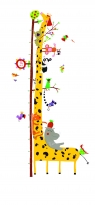 Naklejka z miarką wzrostu Żyrafa (DD04037)
