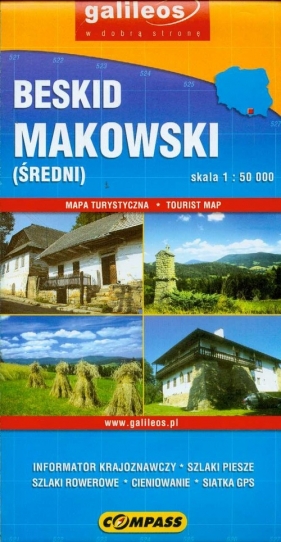 Beskid Makowski (Średni) Mapa turystyczna 1: 50 000 - <br />