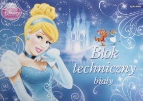 Blok techniczny A4 10 kartek biały z szablonem - <br />