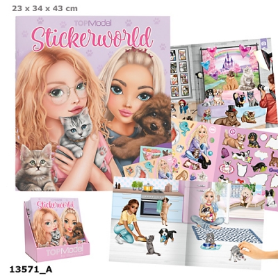 <img src='https://webimage.pl/pics/373/2/d4010070702373.jpg' style='height:440px' /> Zestaw Kitty and Doggy Top Model z naklejkami 13571A