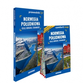 Norwegia Południowa Oslo Bergen Stavanger light przewodnik + mapa - Tomasz Duda