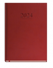 Kalendarz Klasyczny 2024, tygodniowy B5 bordo (T-221V-B)