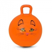 Piłka skacząca Kitty 45cm pomarańczowa