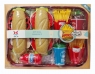 Zestaw kuchenny produkty spożywcze fast food