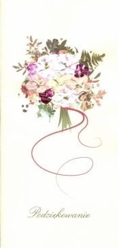 Karnet Podziękowania DL P104 - Bukiet kwiatów