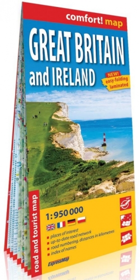 Comfort! map Wielka Brytania i Irlandia 1:950 000 - Opracowanie zbiorowe